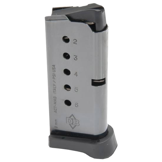 DBF MAG DB9 9MM FLAT BASE 6RD - Magazines